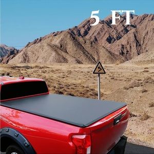 5Ft Soft Roll-Up Tonneau Cover Truck Bed For 2016-2021 Toyota Tacoma